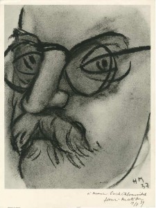 Dédicace de Matisse à Erich Chlomovitch